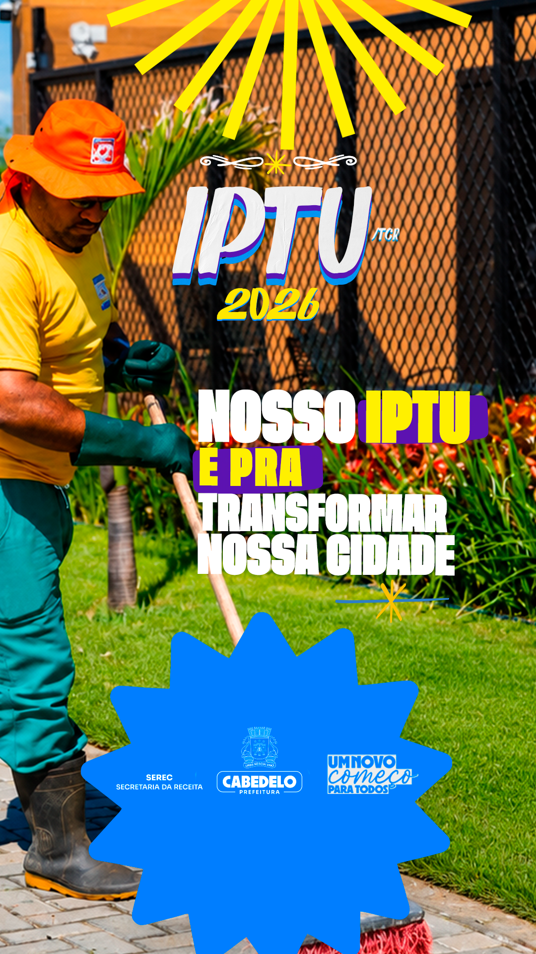 Prefeitura de Cabedelo amplia oportunidade de regularização fiscal e prorroga até 31 de agosto prazos do Concilia e do IPTU 2026