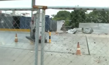 Posto de combustíveis tem cofre explodido em João Pessoa