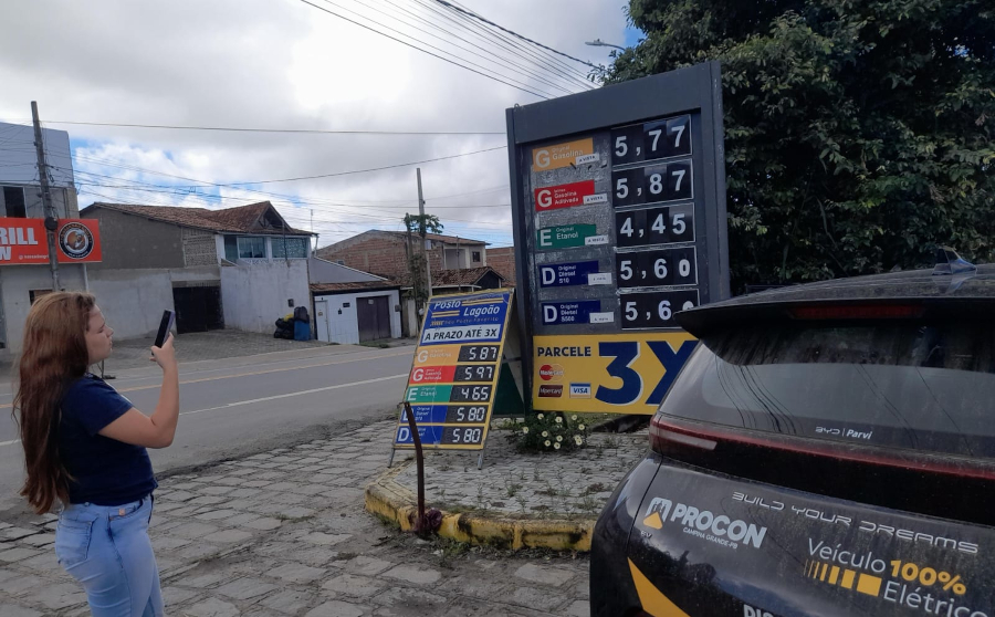Registrada alta no preço médio dos combustíveis em Campina Grande; confira