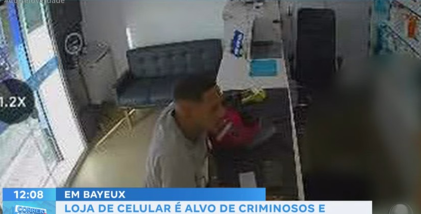 Assalto a loja de celulares resulta em prejuizo de sete mil reais em Bayeux