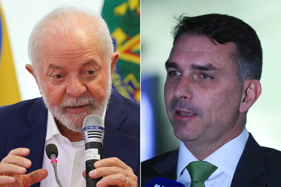 Vantagem de Lula sobre Flávio Bolsonaro cai, aponta pesquisa BTG/Nexus