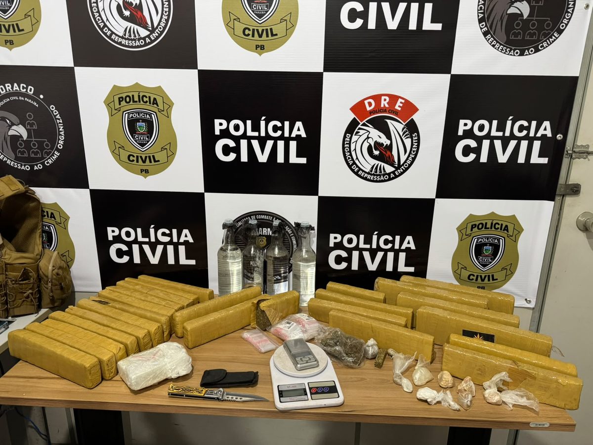 Polícia Civil apreende drogas em casa abandonada em Campina Grande
