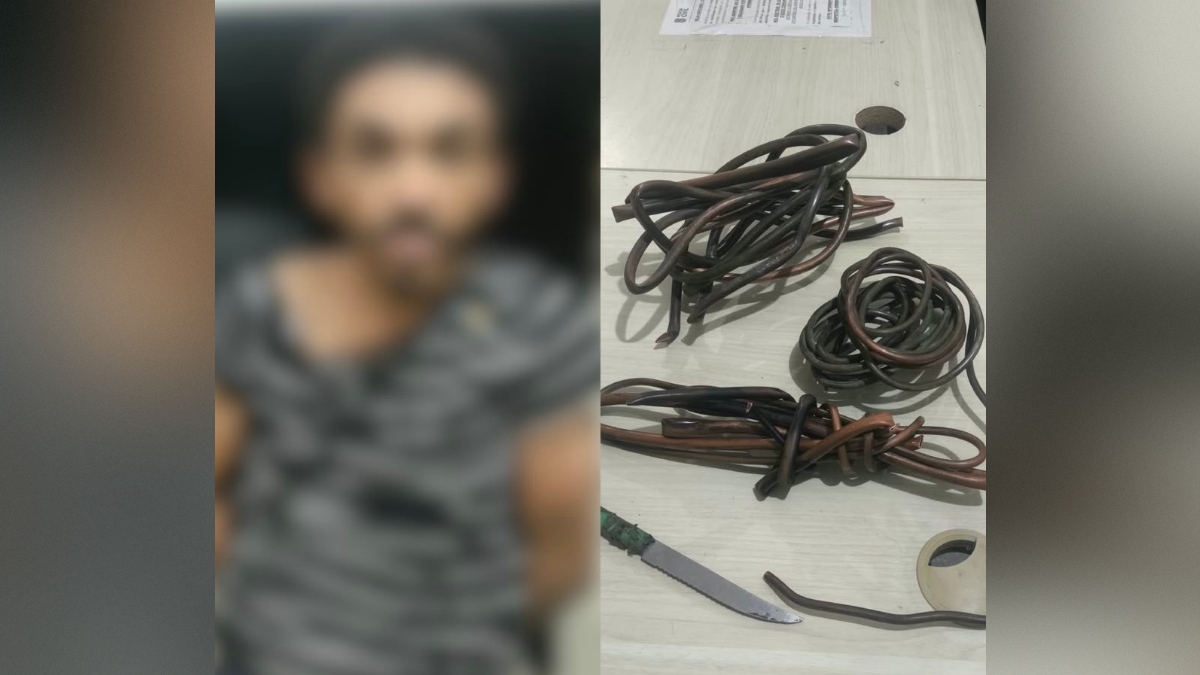 Homem é preso suspeito de furtar tubos de cobre em Cajazeiras