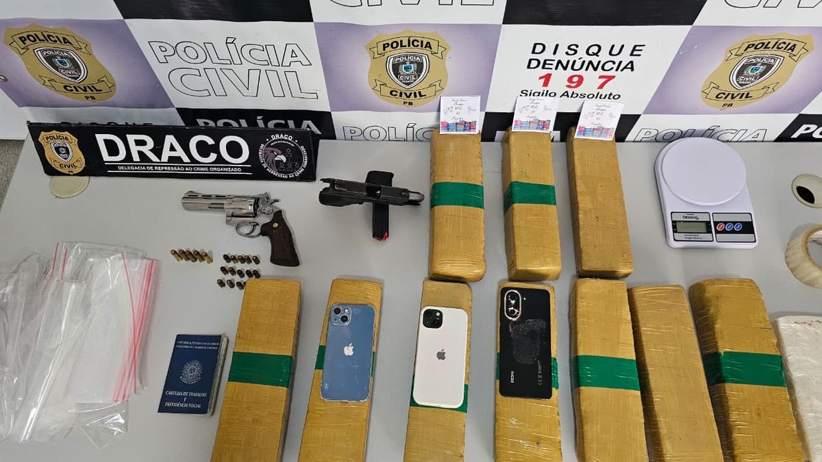 Dois irmãos são presos por tráfico e porte de armas em Campina Grande