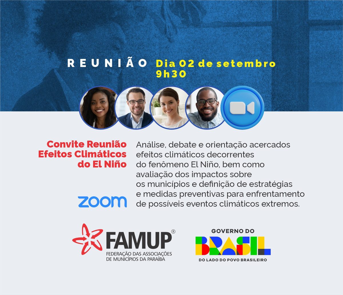 Prefeitos da Paraíba são chamados para debate online sobre o El Niño
