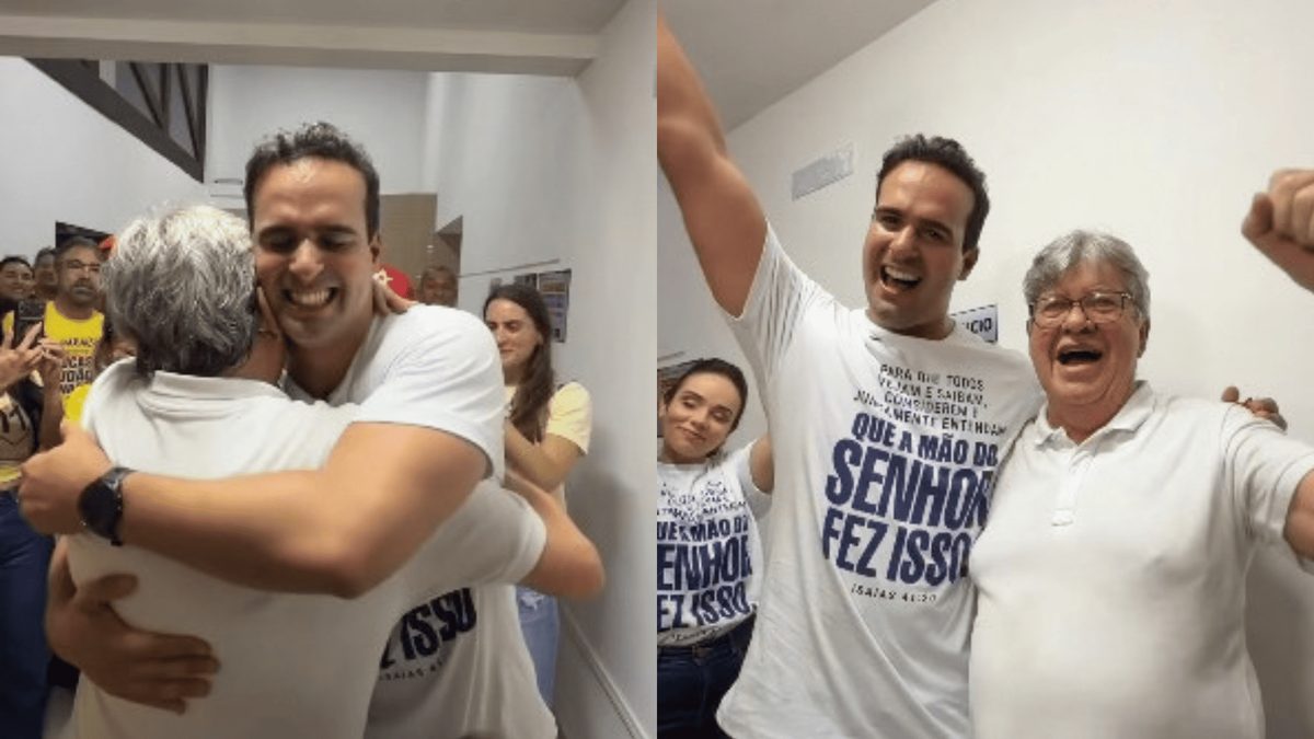 Lucas Ribeiro e João Azevêdo se emocionam após vitória na Paraíba