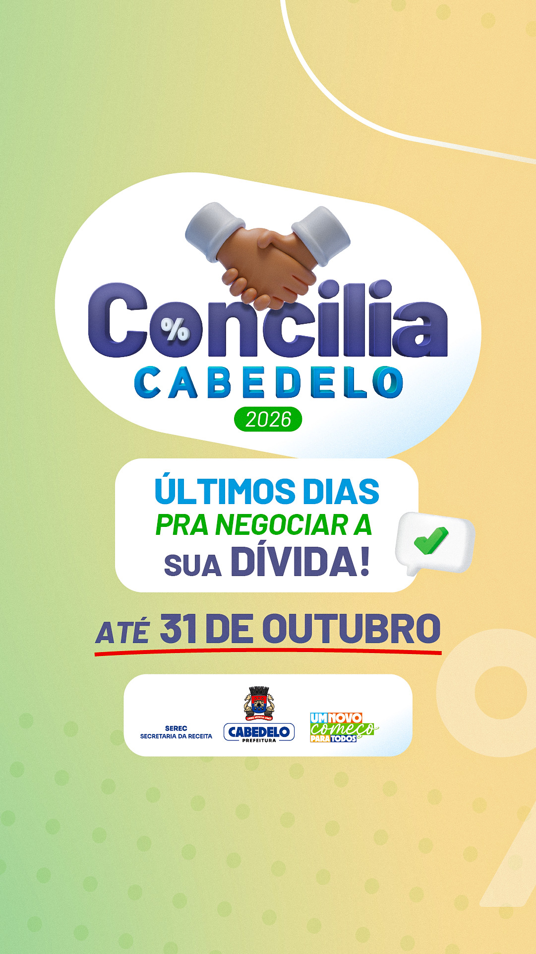 Prefeitura de Cabedelo estende prazo do programa Concilia Cabedelo