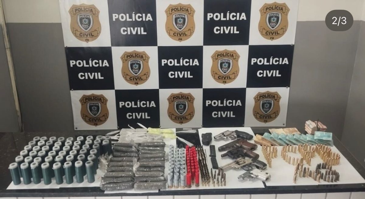 Polícia prende homem e apreende arsenal em Alagoa Grande