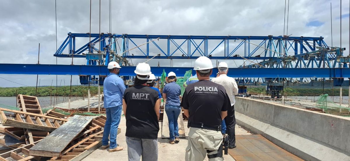 Trecho da obra da Ponte do Futuro em Cabedelo é embargado