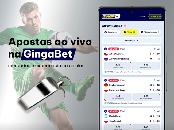Apostas ao vivo na GingaBet: mercados e experiência no celular
