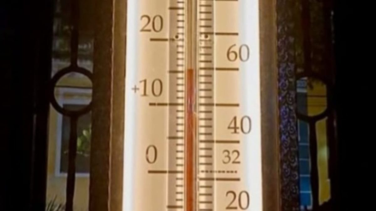 Termômetro marca 15 graus em Areia