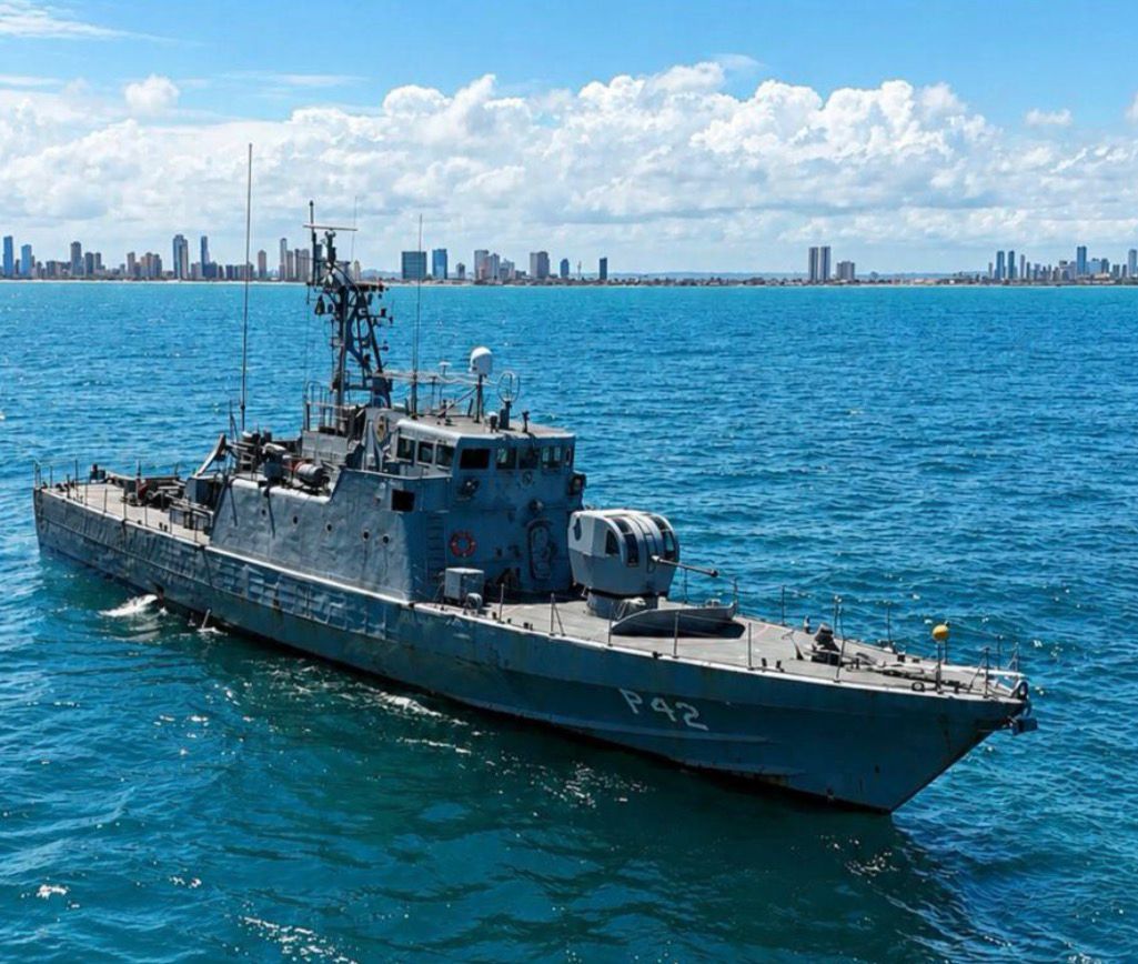 Navio-patrulha da Marinha recebe visitantes em Cabedelo neste domingo