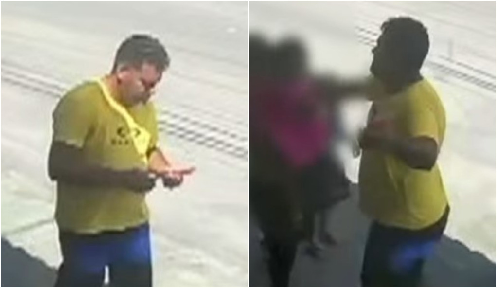 Câmeras registram agressão contra mulher e criança em João Pessoa