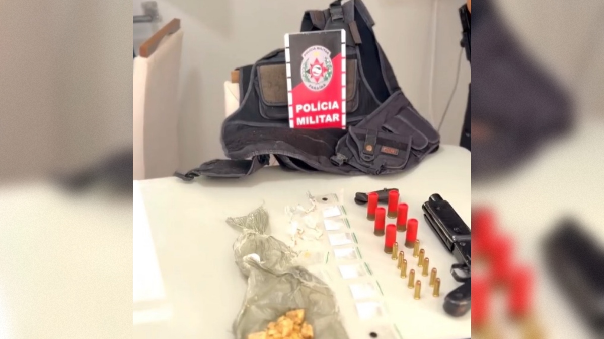 Apreensão de arma e drogas é registrada em Lucena