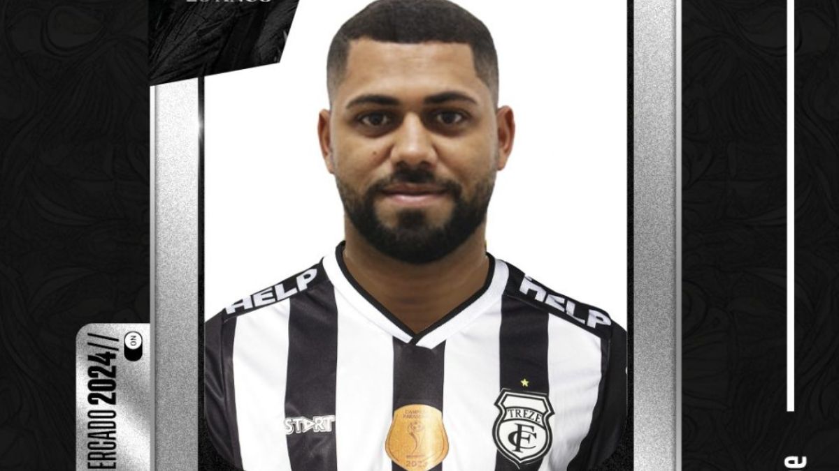 Treze confirma a chegada do centroavante Pilar para a temporada