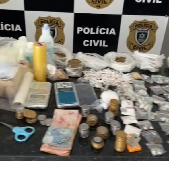 Operação policial apreende drogas e prende suspeitos em Alagoa Grande