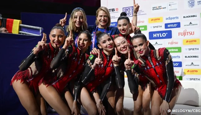 Brasil conquista dois ouros inéditos no Mundial de ginástica rítmica