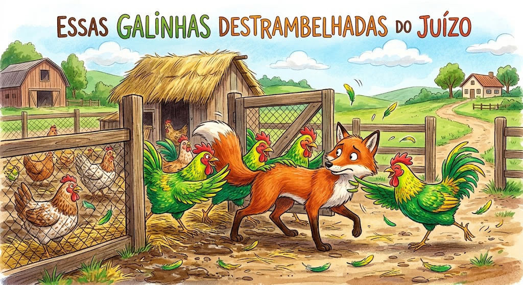 Essas galinhas destrambelhadas do juízo