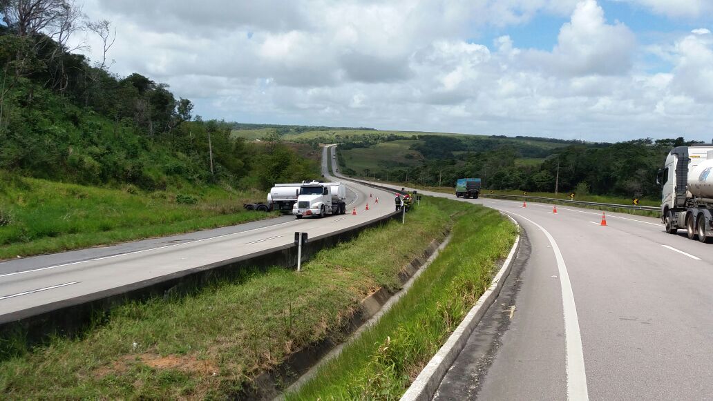 Obras na BR-101 em Alhandra alteram o tráfego nesta sexta-feira