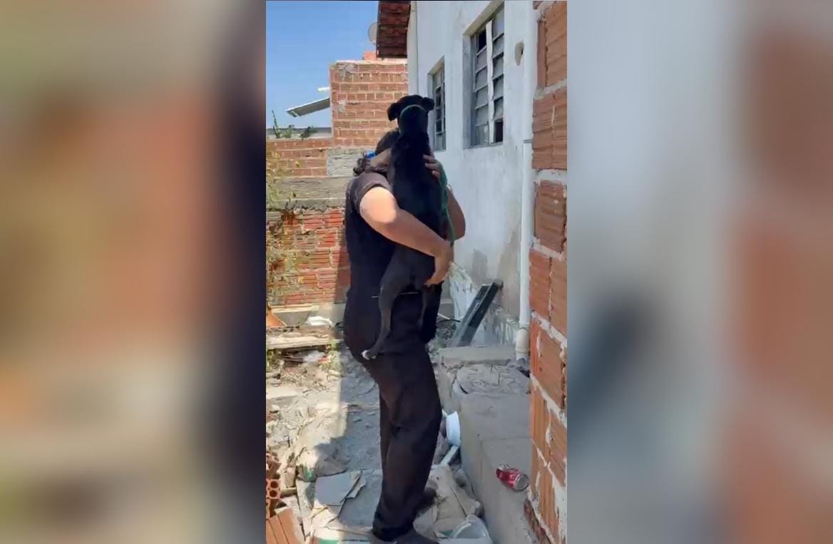 Polícia Militar resgata cão vítima de maus-tratos em Patos