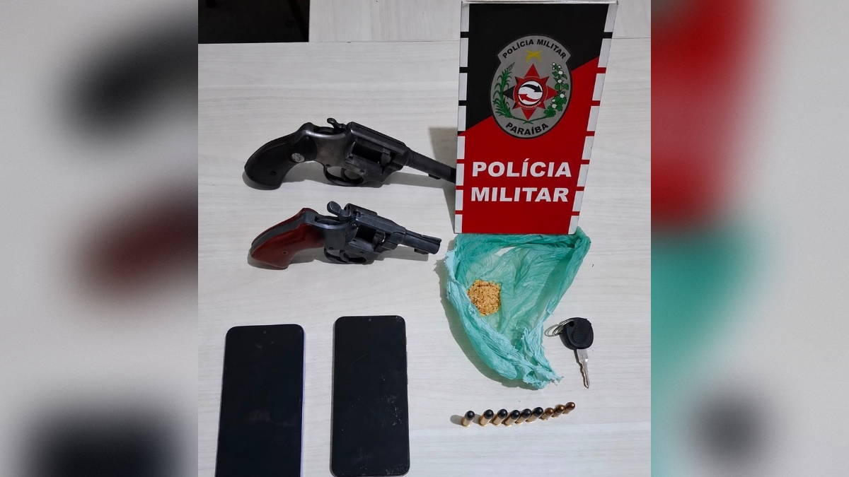 Duas prisões e apreensão de armas ocorrem em Cajazeiras