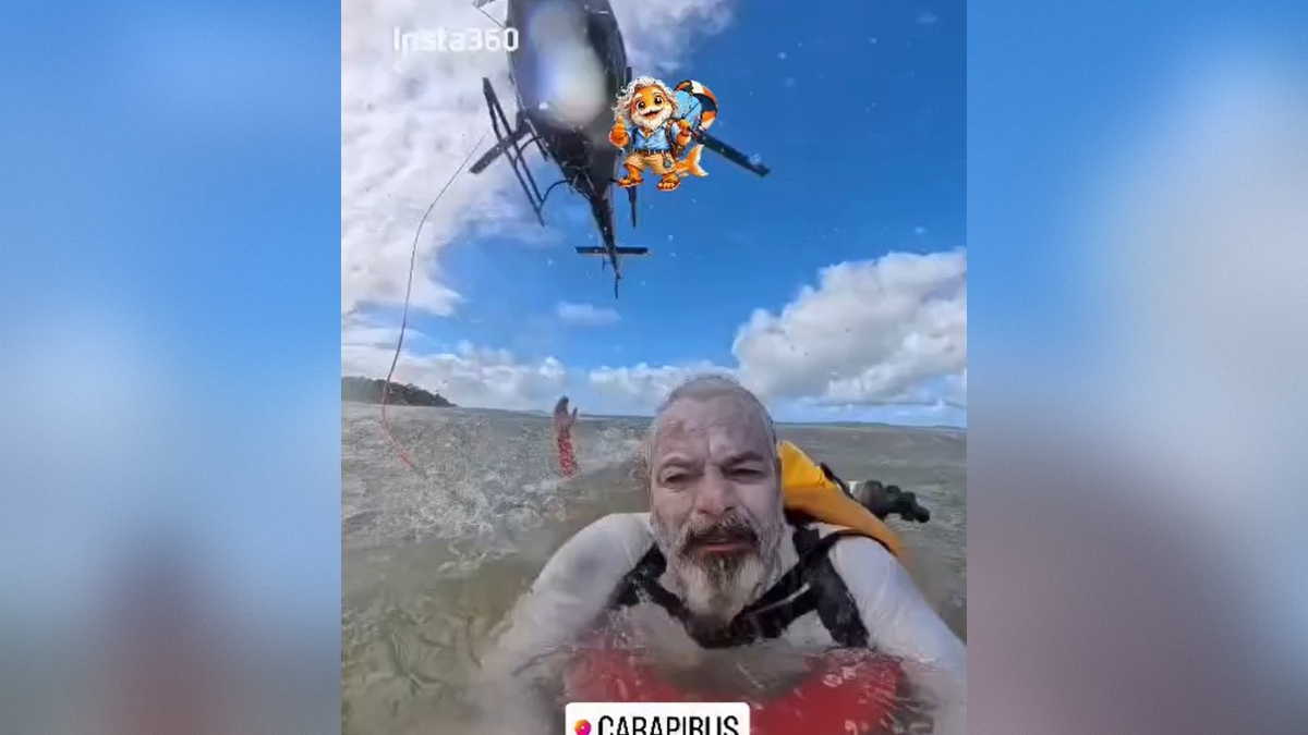 Bombeiros resgatam velejador na Praia de Carapibus