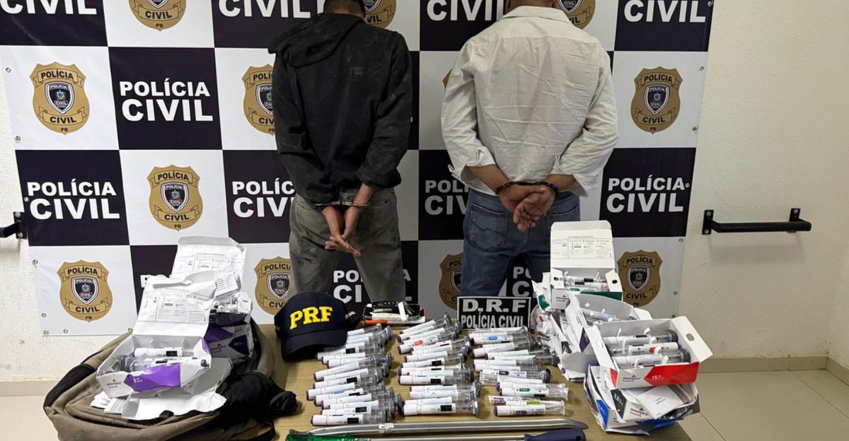 Dupla é presa e canetas emagrecedoras são apreendidas pela Polícia Civil