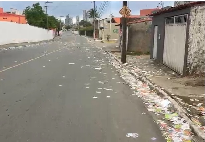 Polícia vai usar câmeras para achar autores de descarte de santinhos