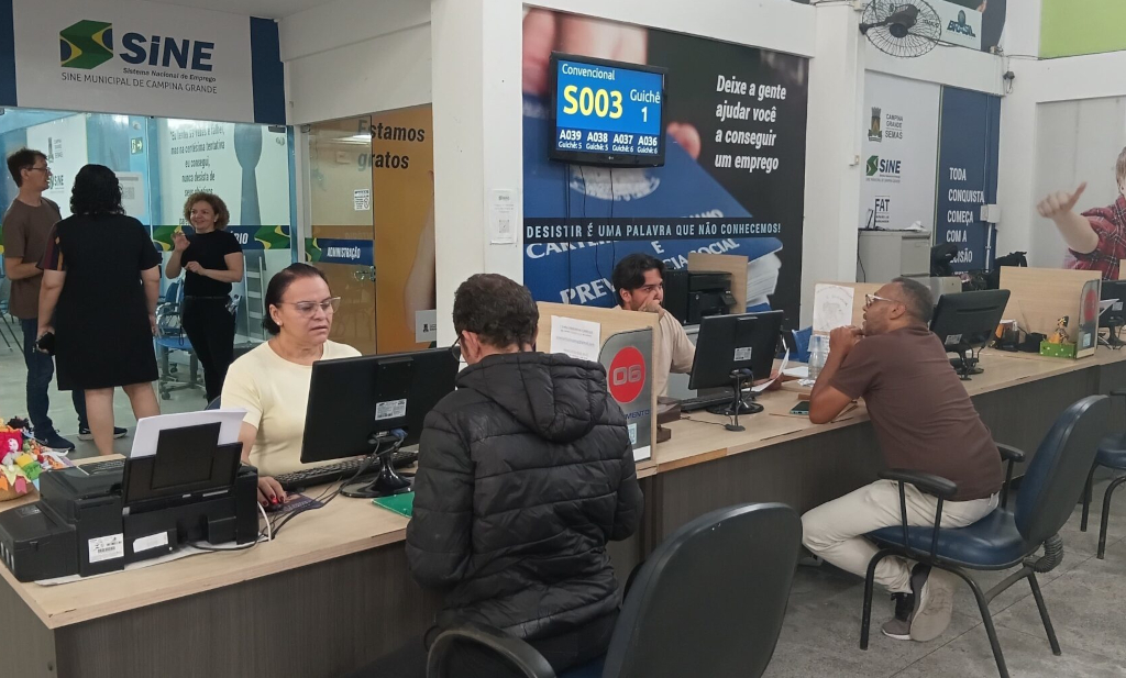 Campina Grande disponibiliza mais de 500 vagas de emprego; confira