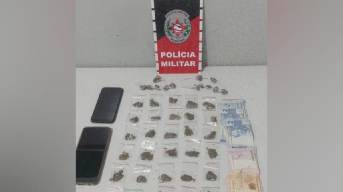Adolescentes são apreendidos com drogas em Jacaraú