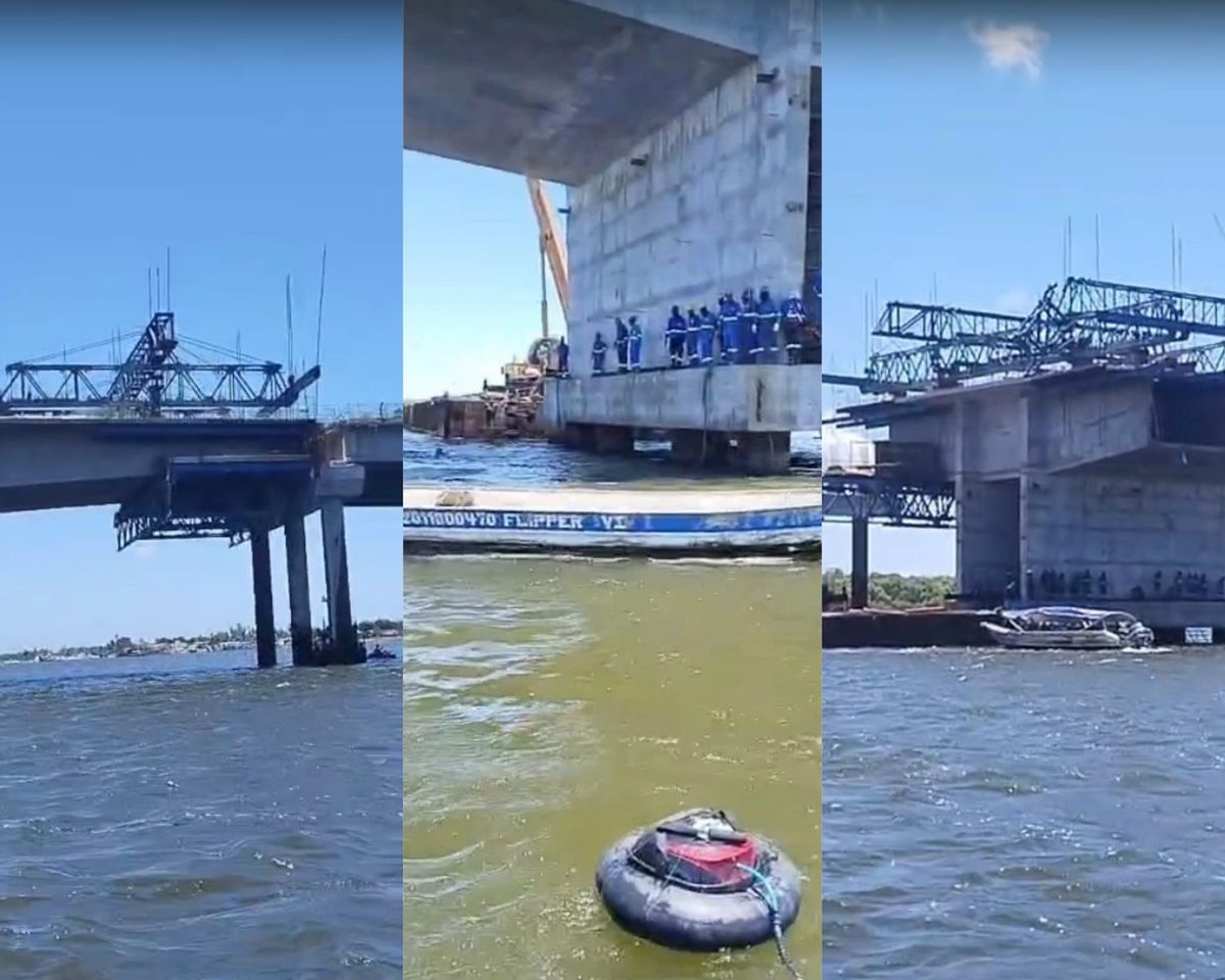 Trabalhador morre após queda de estrutura em obra de ponte em Cabedelo