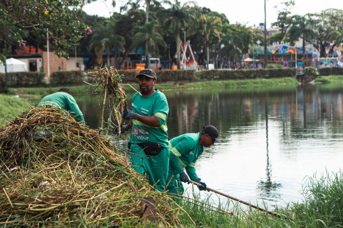 João Pessoa: Emlur intensifica ações de limpeza e realiza operação especial na Lagoa