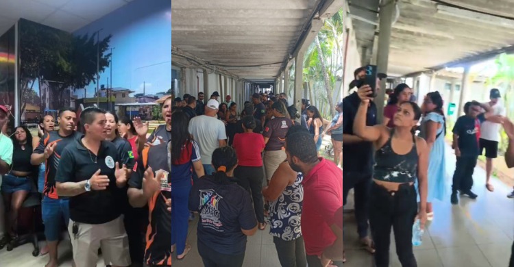 Ambulantes protestam na sede da Prefeitura de João Pessoa