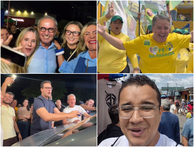 Candidatos ao governo iniciam campanha com adesivaços e caminhada