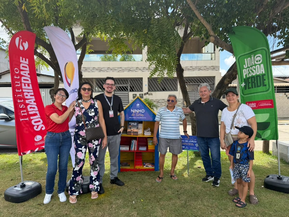 João Pessoa ganha biblioteca colaborativa em Parque Linear do Valentina durante ação do projeto João Pessoa Linda de Viver