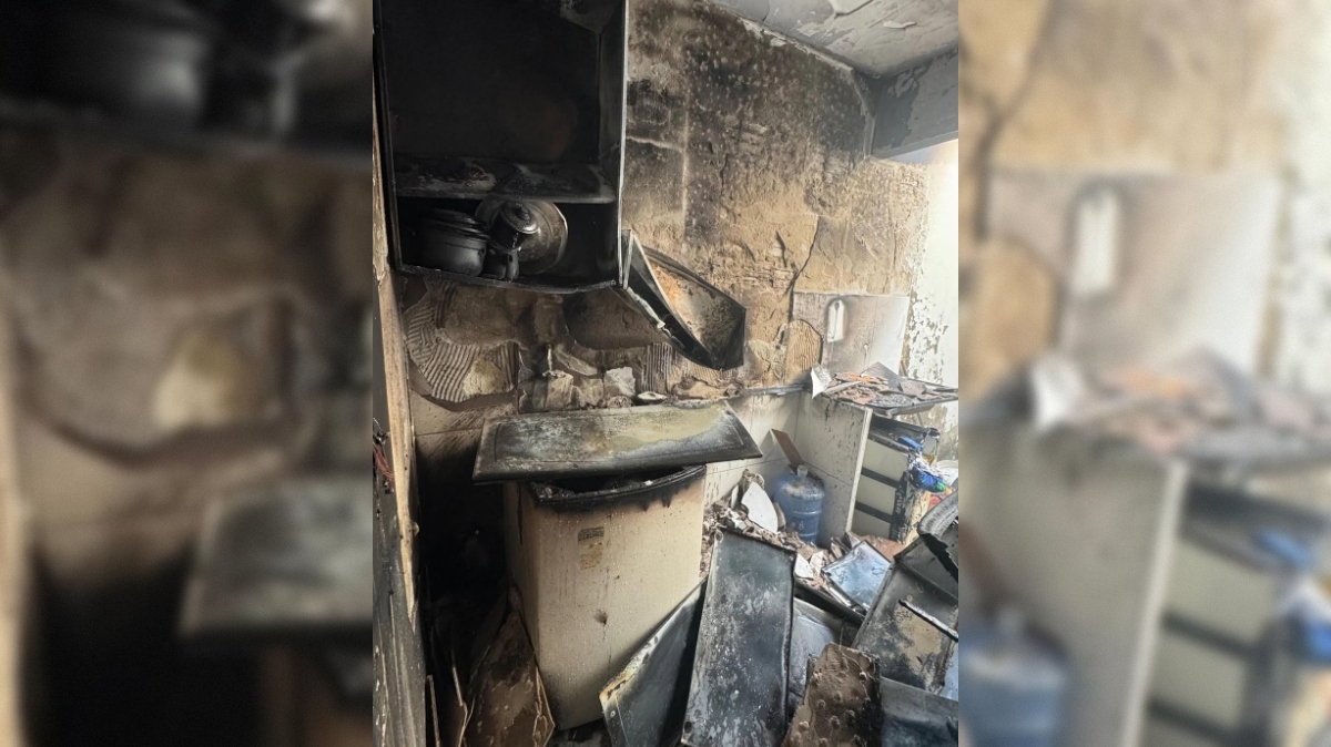 Fogo destrói cozinha de residência em São Bento