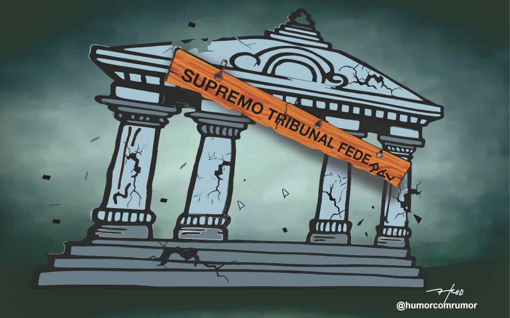 Charge do dia do campinense Fred Ozanan: lei da gravidade…