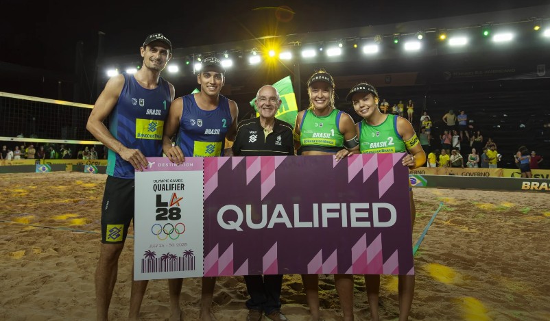 Brasil vence Sul-Americano de Vôlei de Praia em João Pessoa e garante vagas para Los Angeles 2028