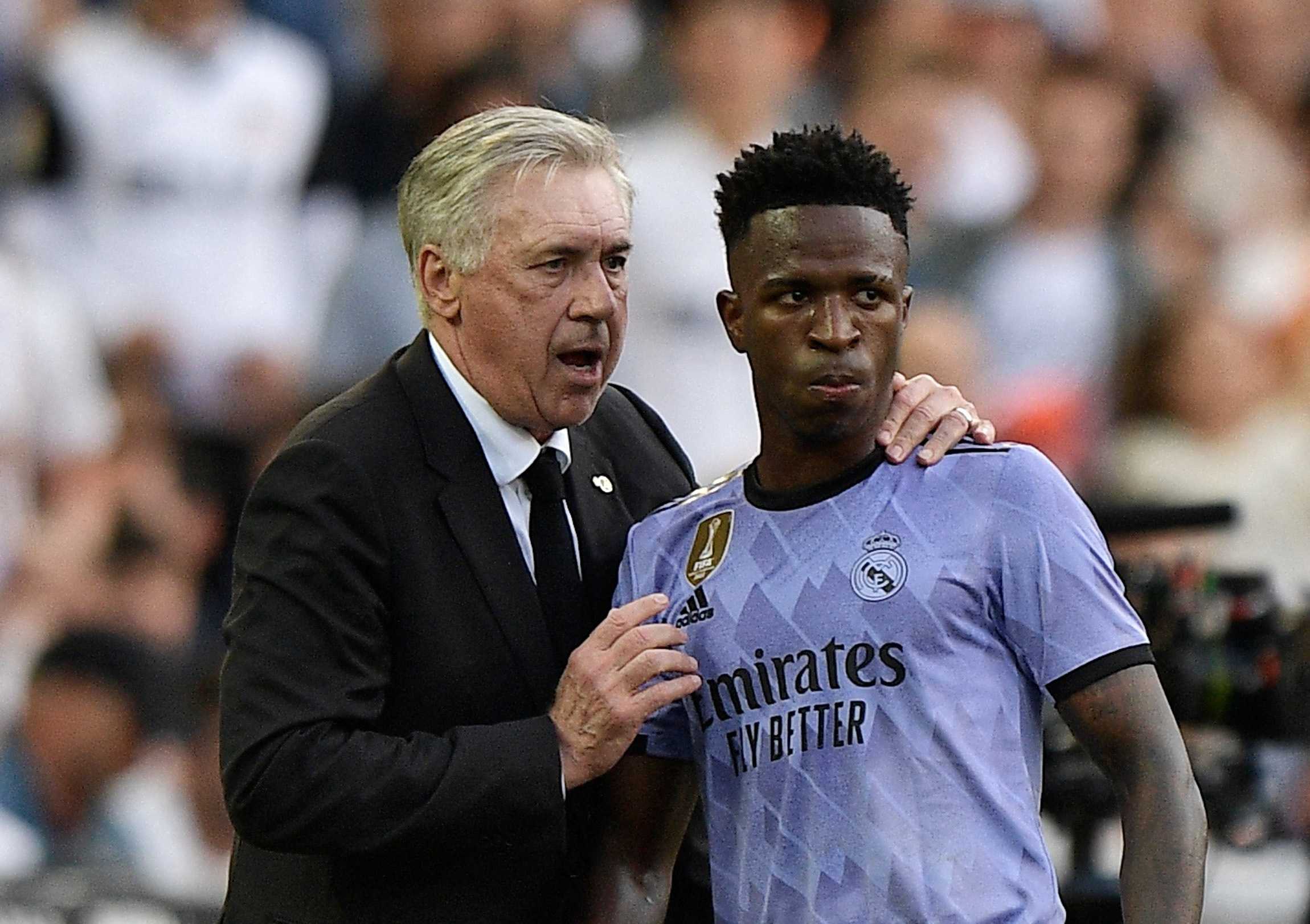 Carlo Ancelotti, Vinícius Júnior, Real Madrid,